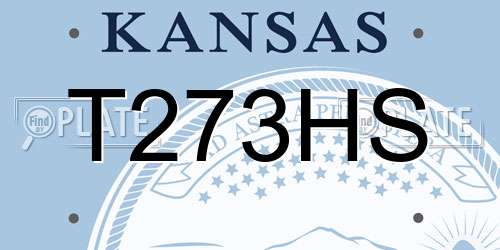 T273HS Kansas License Plate