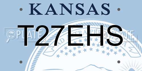 T27EHS Kansas License Plate