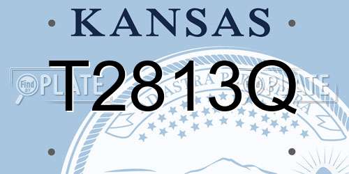 T2813Q Kansas License Plate