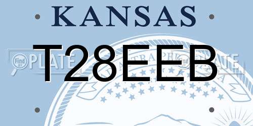 T28EEB Kansas License Plate