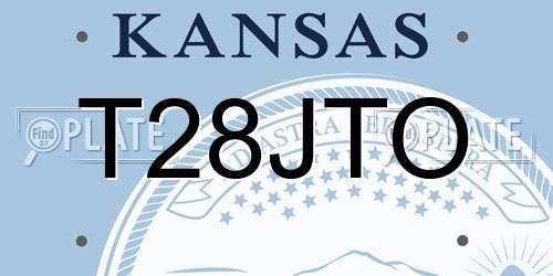 T28JTO Kansas License Plate