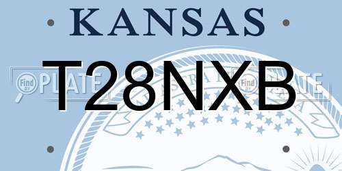 T28NXB Kansas License Plate