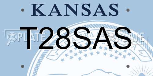 T28SAS Kansas License Plate