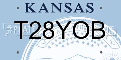T28YOB Kansas License Plate