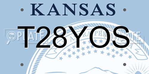 T28YOS Kansas License Plate