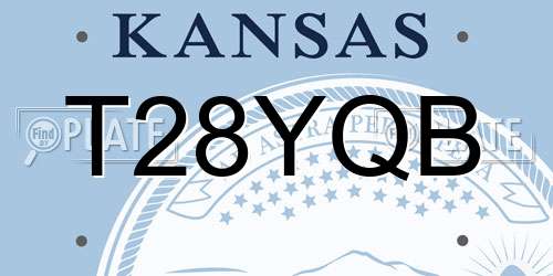 T28YQB Kansas License Plate