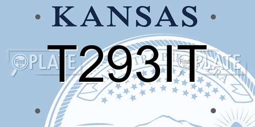 T293IT Kansas License Plate