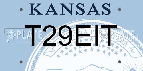 T29EIT Kansas License Plate