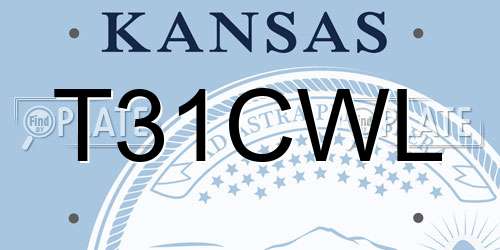 T31CWL Kansas License Plate