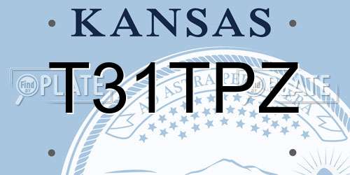 T31TPZ Kansas License Plate