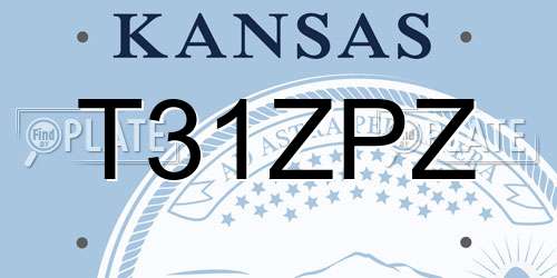 T31ZPZ Kansas License Plate