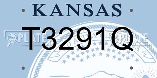 T3291Q Kansas License Plate