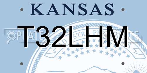 T32LHM Kansas License Plate