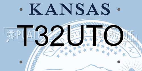 T32UTO Kansas License Plate