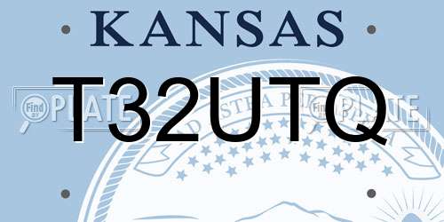 T32UTQ Kansas License Plate