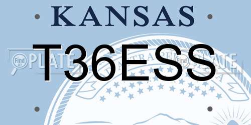 T36ESS Kansas License Plate