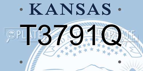 T3791Q Kansas License Plate