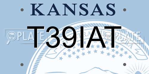 T39IAT Kansas License Plate