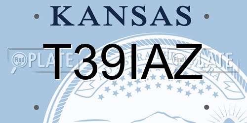 T39IAZ Kansas License Plate