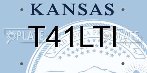 T41LTI Kansas License Plate