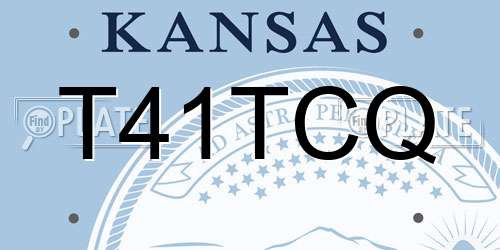 T41TCQ Kansas License Plate