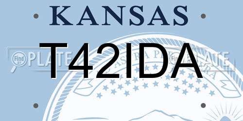 T42IDA Kansas License Plate