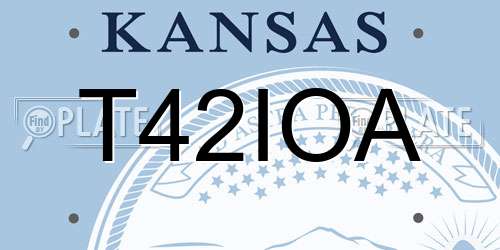 T42IOA Kansas License Plate