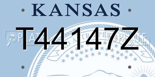 T44147Z Kansas License Plate