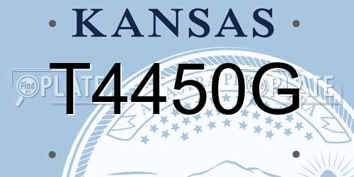 T4450G Kansas License Plate