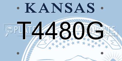 T4480G Kansas License Plate