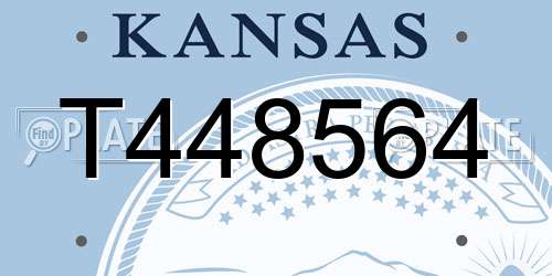 T448564 Kansas License Plate