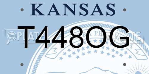 T448OG Kansas License Plate