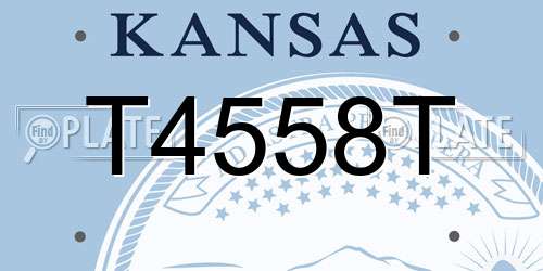 T4558T Kansas License Plate
