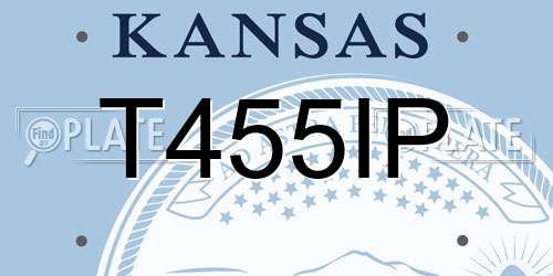 T455IP Kansas License Plate