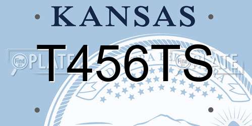 T456TS Kansas License Plate