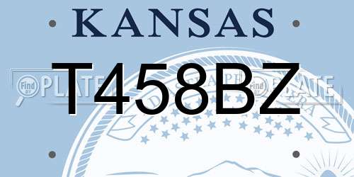 T458BZ Kansas License Plate