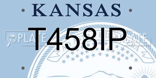 T458IP Kansas License Plate
