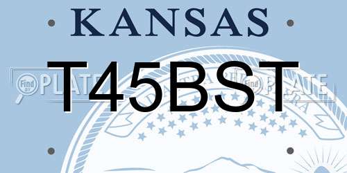 T45BST Kansas License Plate