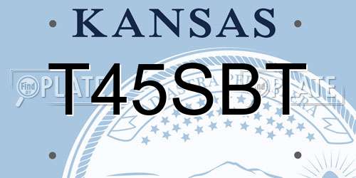 T45SBT Kansas License Plate