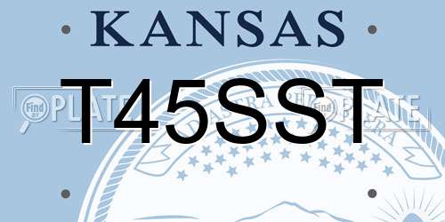 T45SST Kansas License Plate