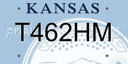T462HM Kansas License Plate