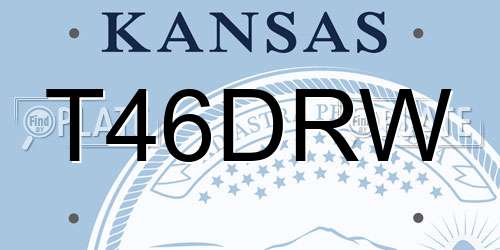 T46DRW Kansas License Plate