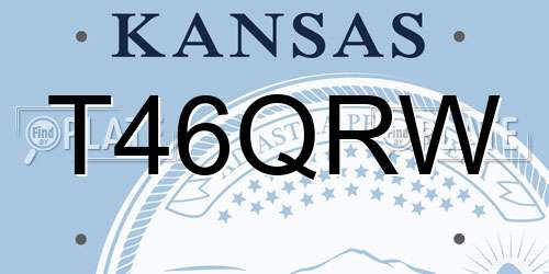 T46QRW Kansas License Plate