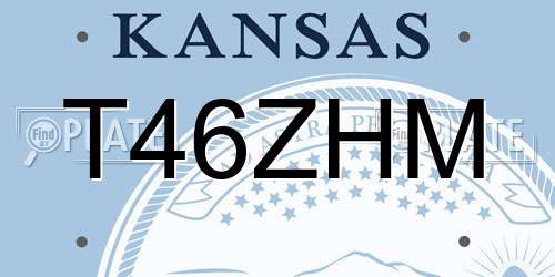 T46ZHM Kansas License Plate
