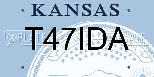 T47IDA Kansas License Plate