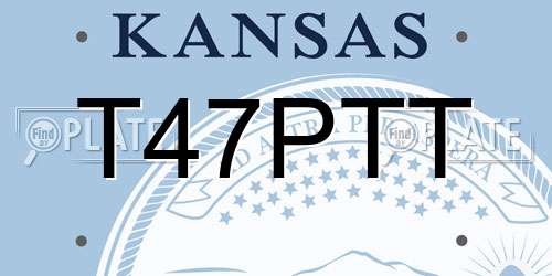 T47PTT Kansas License Plate