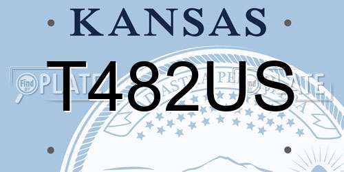 T482US Kansas License Plate
