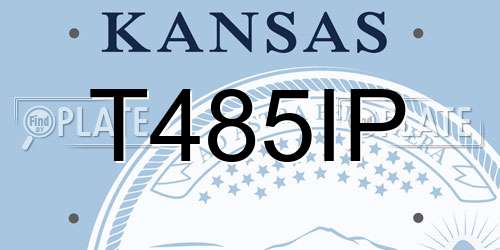 T485IP Kansas License Plate