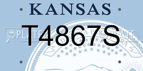 T4867S Kansas License Plate