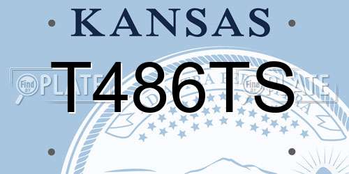 T486TS Kansas License Plate